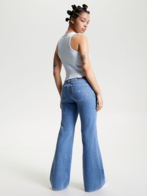 Regata cropped slim fit com logo