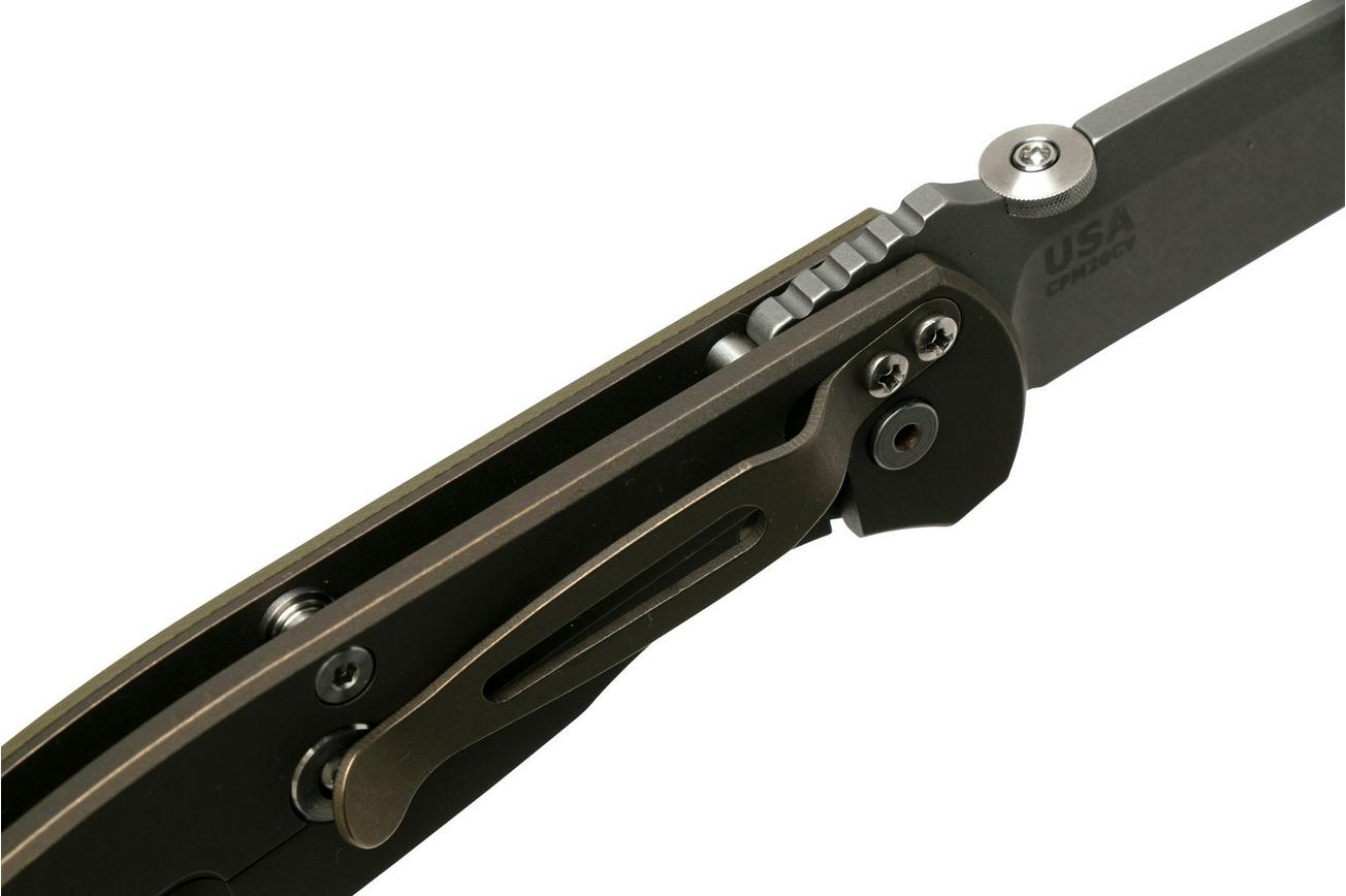 Rick Hinderer FireTac Spanto Acid Stonewash, Battle Bronze OD Green G10, zakmes