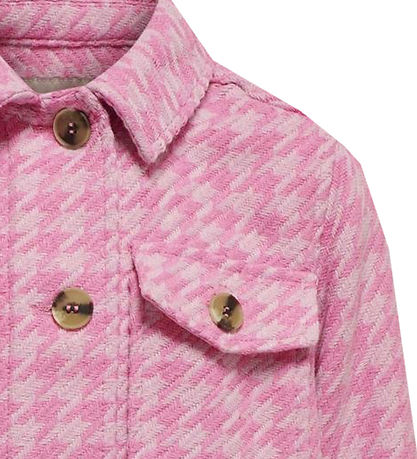 Kids Only Jacke - KogKimmie - Begonia Pink Kariert Pirouette