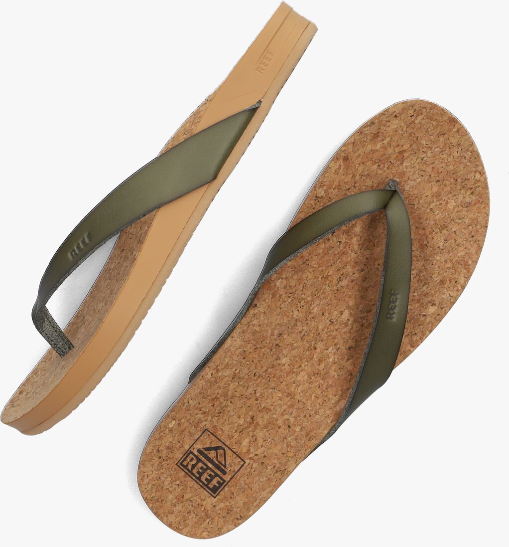 REEF groene reef teenslippers cushion court