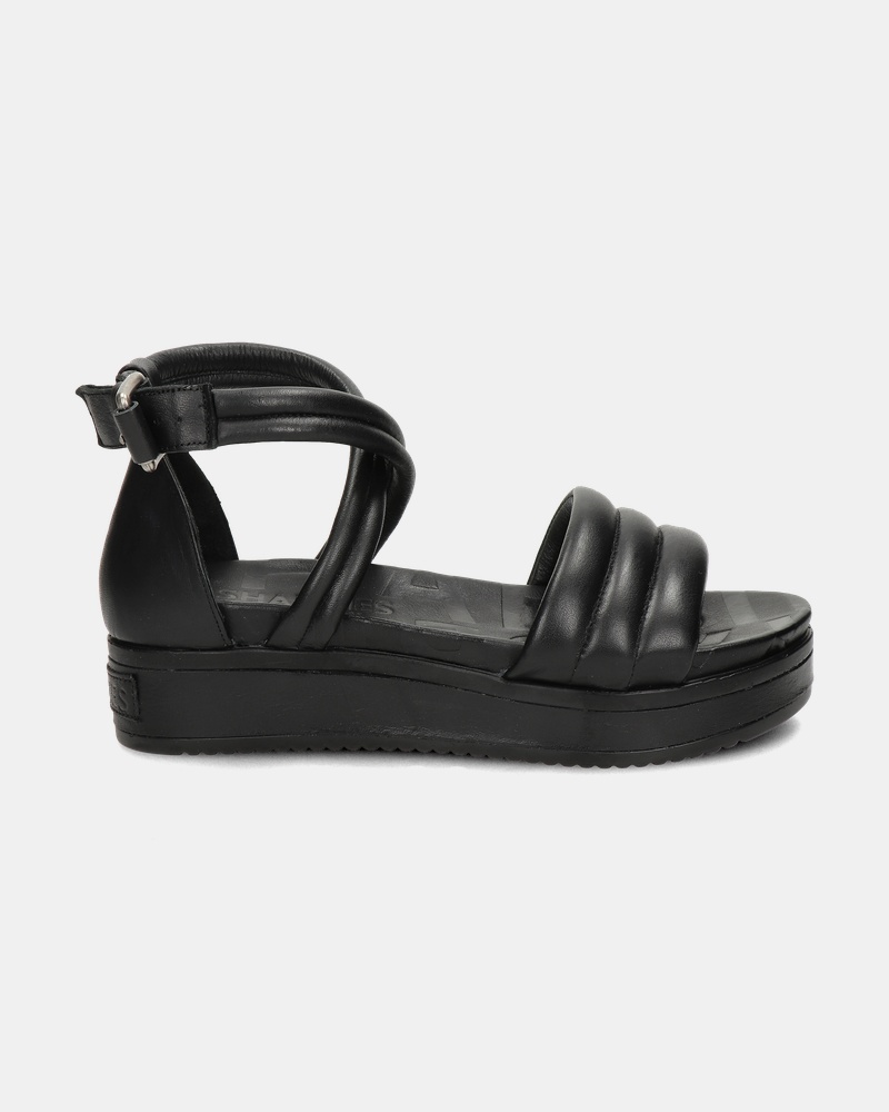 Shabbies Amsterdam Sandalen  - zwart