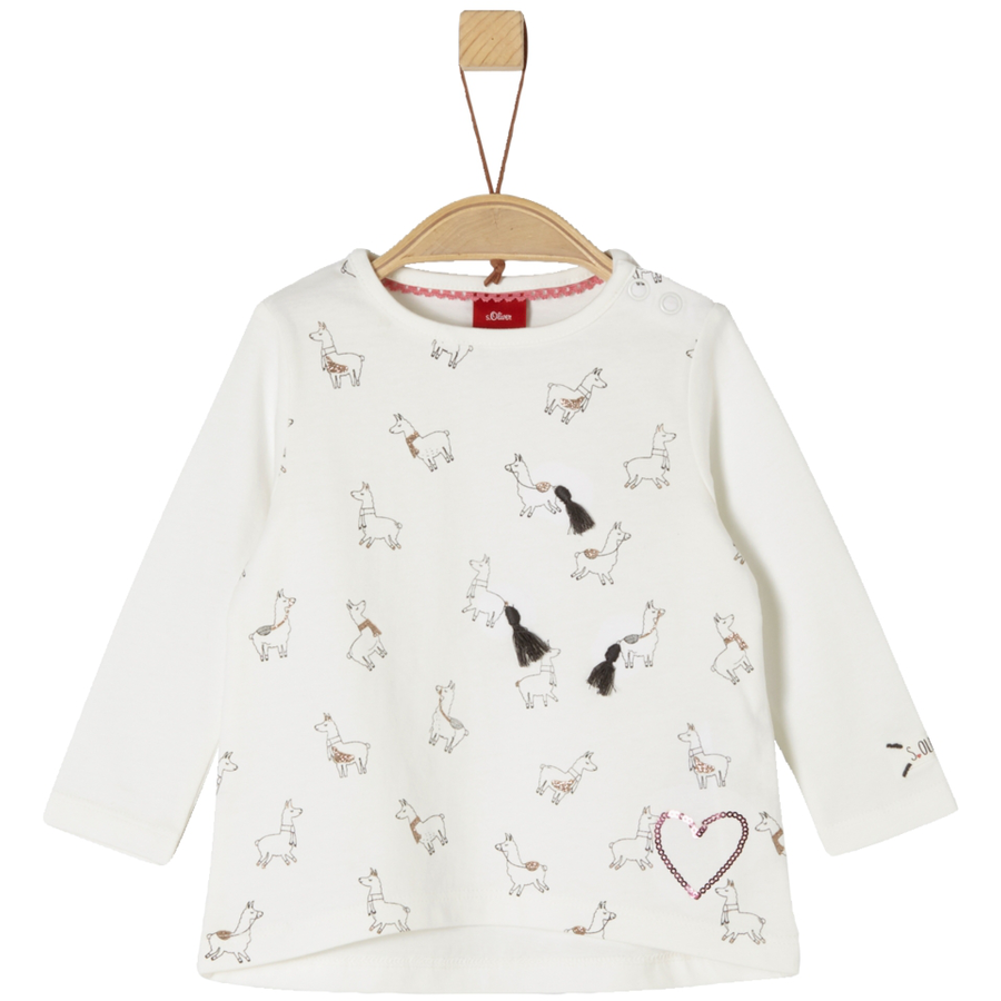 s.Oliver Langarmshirt ecru