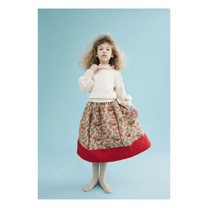 The Middle Daughter Sweat Col Montant et Dentelle | Ecru