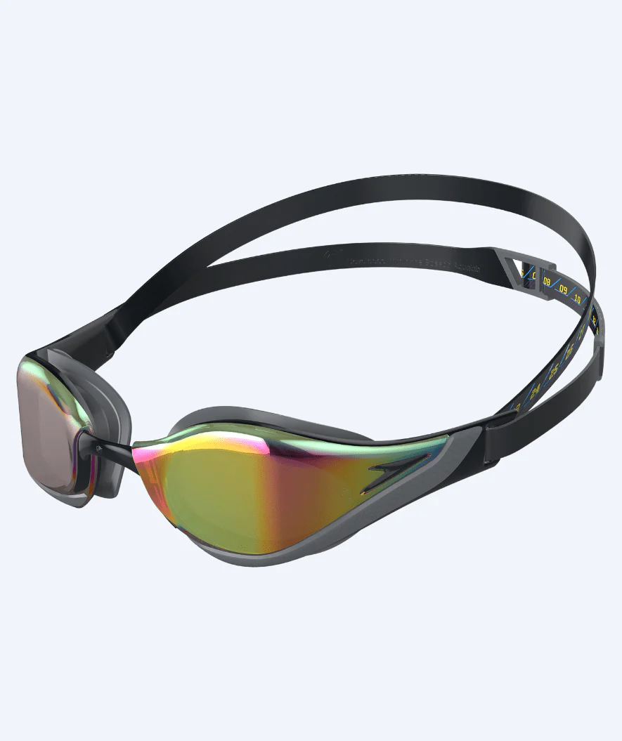 Speedo Elite svømmebriller - Fastskin Pure Focus - Grå/guld (Mirror linse)