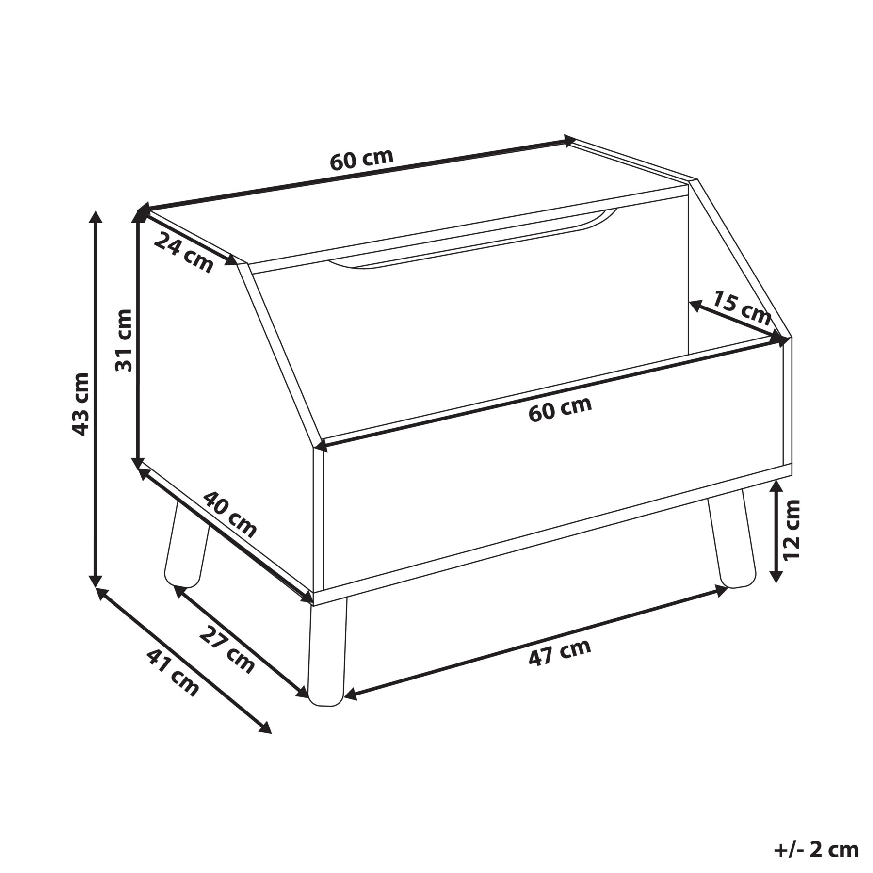 Beliani - CASPER - Opbergdoos - Roze - MDF