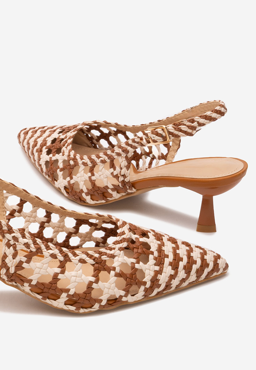 Chaussures à talon fin bruns Alexandria