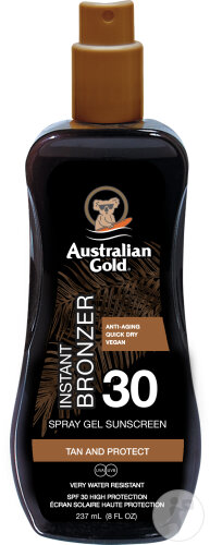 Australian Gold IP30 Spray Gel Avec Agent Bronzant 237ml