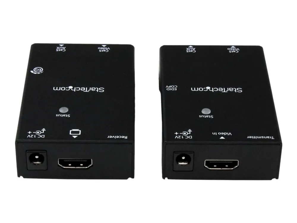 StarTech.com HDMI Over CAT5e / CAT6 Extender with Power Over Cable - 165 ft (50m) HDMI Video/Audio Over Dual Ethernet Cable Extender (ST121SHD50) - Video/audio ekspander - over CAT 5e/6 - op til 50 m - for P/N: ST128HDMI2, SVA12M2NEUA, SVA12M5NA, VID