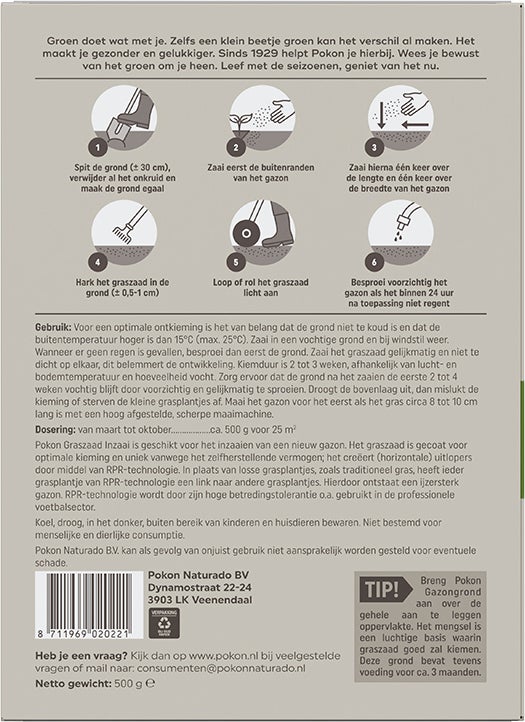 Pokon graszaad inzaai rpr 500 g