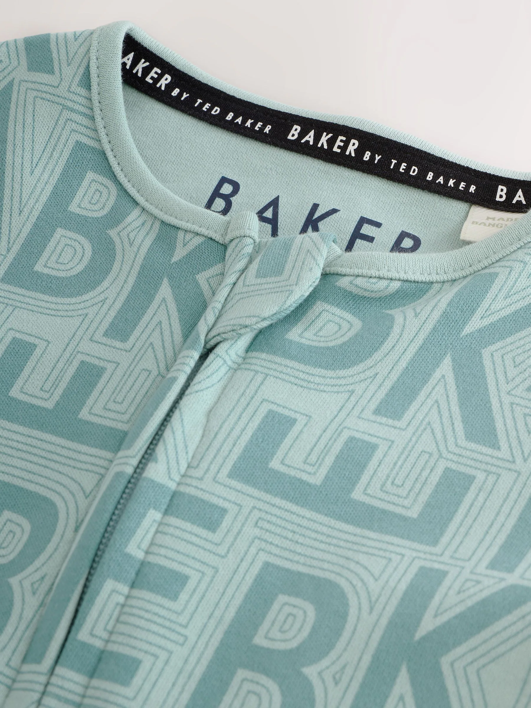 Grey/Green/Stone - Baker by Ted Baker 3 Pack Sleepsuits