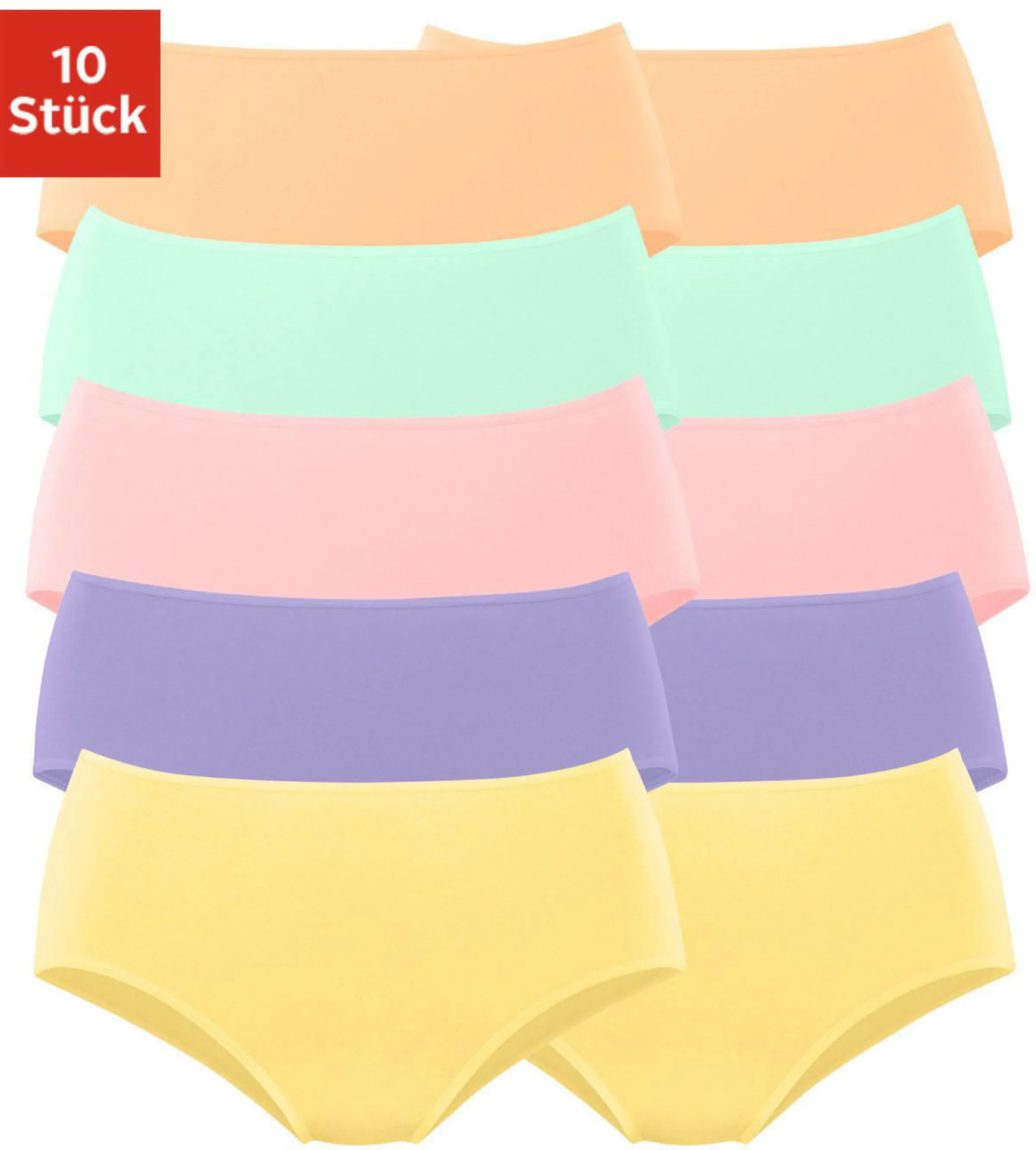petite fleur Hüftslip in lila, rosa, orange, grün, gelb