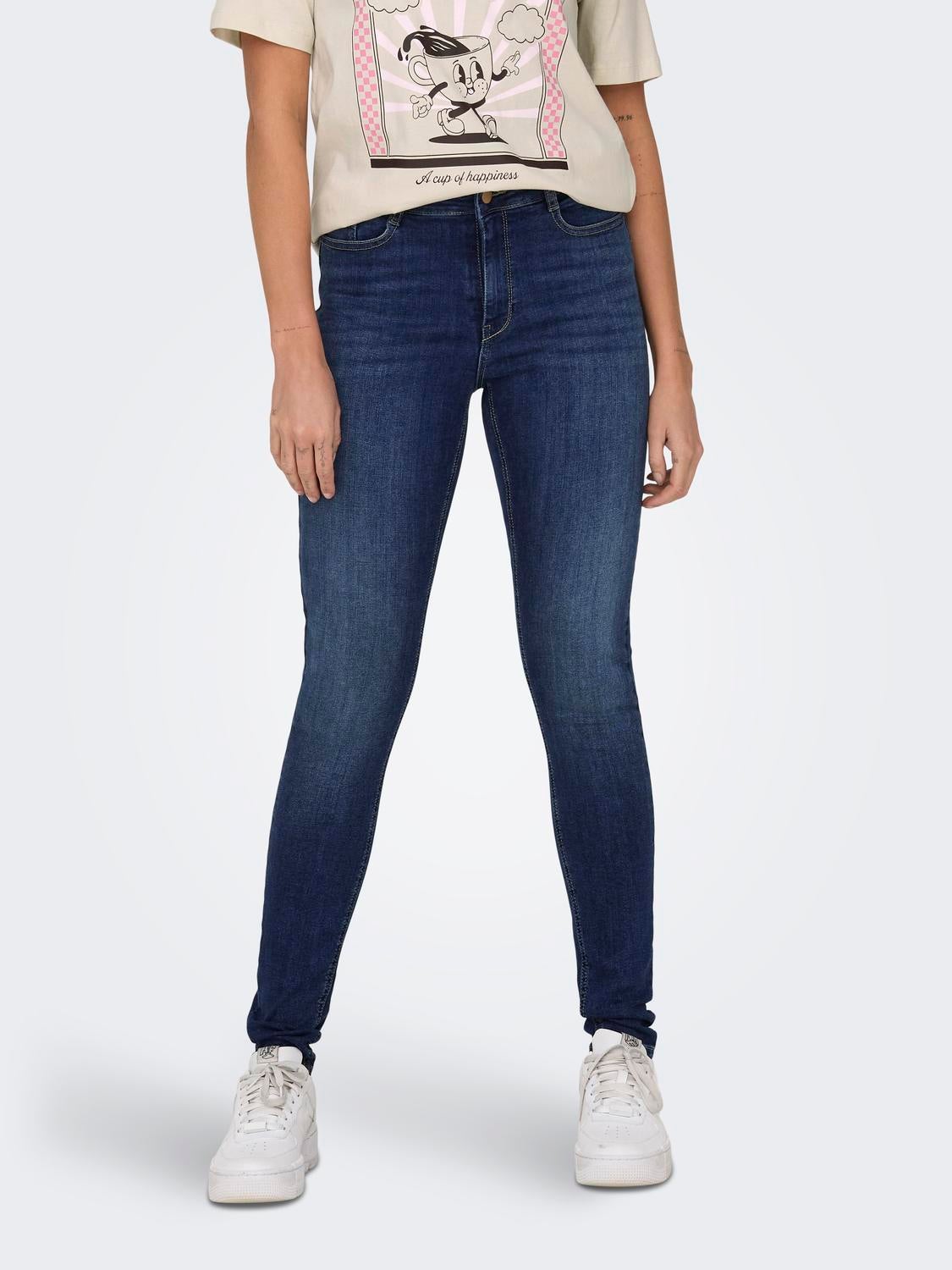 JDYVEGA Skinny Fit Jeans Dark Blue Denim