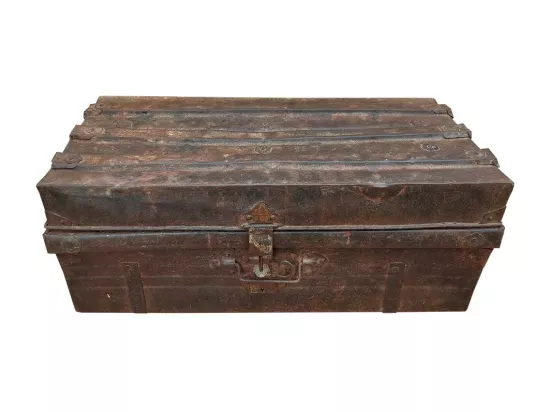 Valise en métal marron 68x36x27h