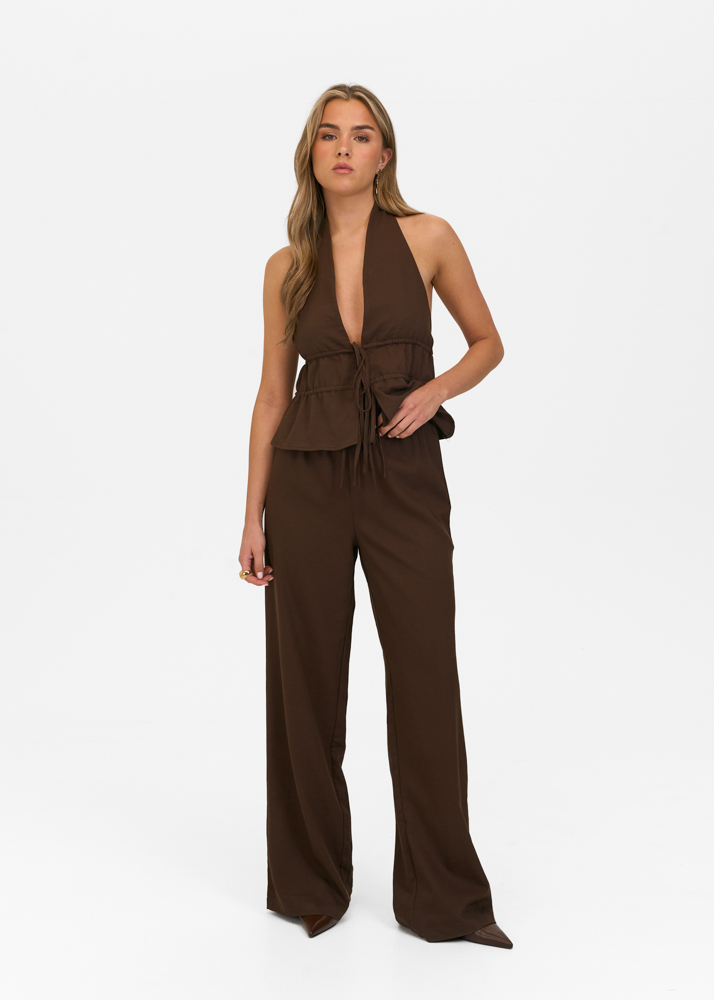 Annelieke broek choco bruin