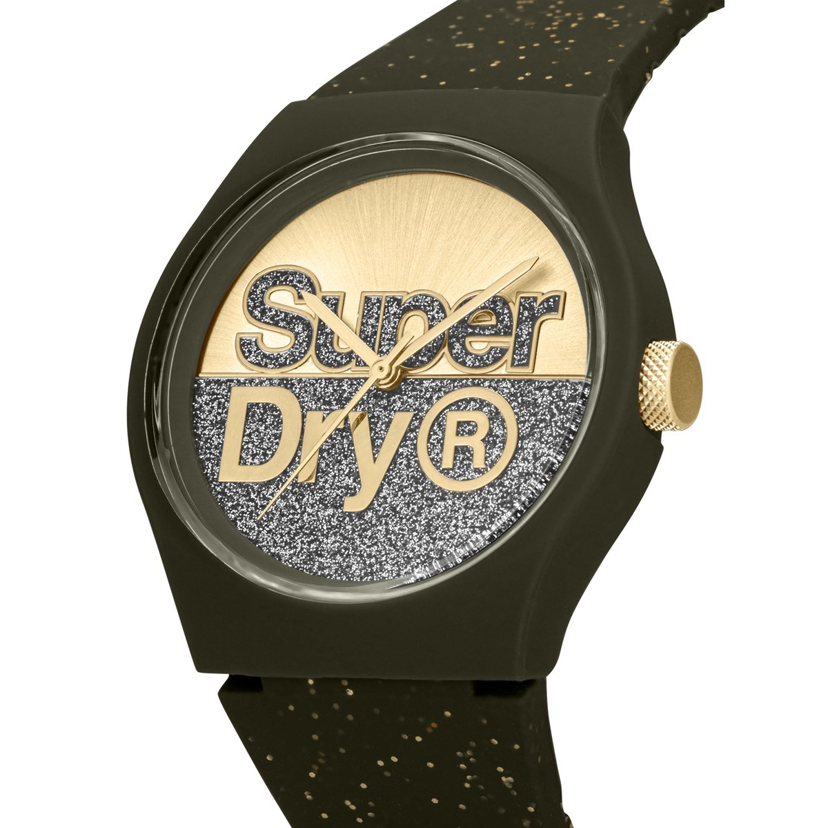 Montre analogique bracelet silicone et cadran pailletés URBAN SHINE