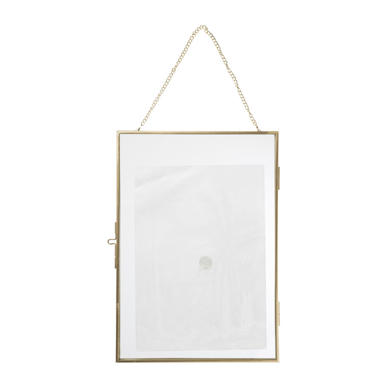 Fotolijst aan ketting staand - goud - 21x30 cm
