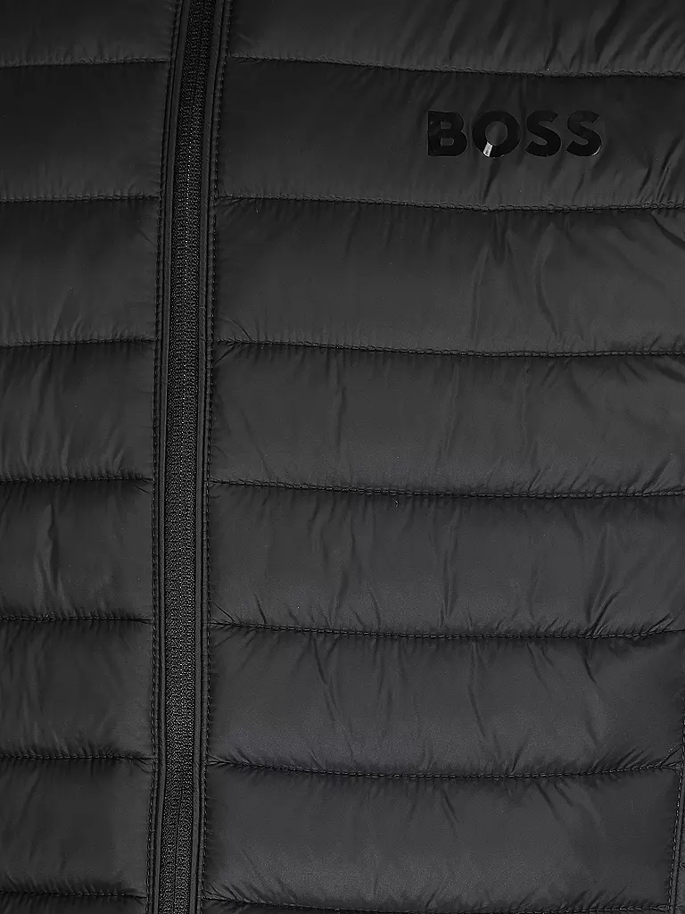 BOSS Steppgilet  schwarz