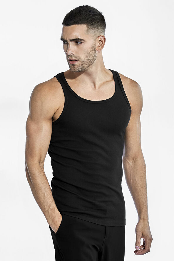 Bread & Boxers 2-Pack Tank ribbed Black