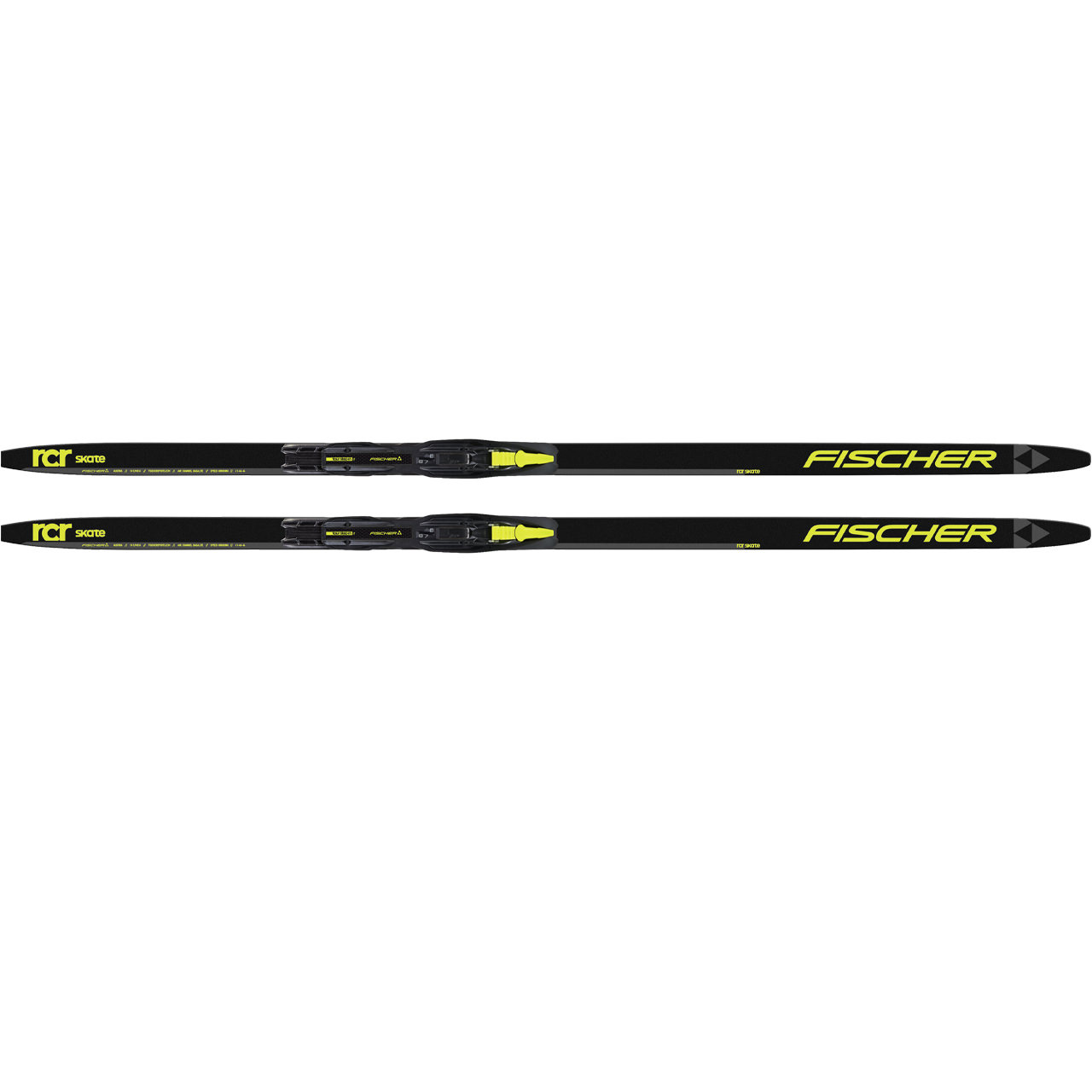 Fischer RCR Skate Jr. incl. Tour Step In Jr. black/yellow Bindung (2024/25) | Skating | Langlaufski | Langlauf | XSPO