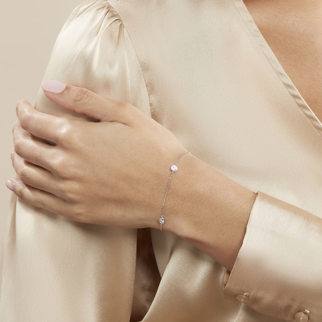 Bracelet Venda Argent Blanc Oxyde De Zirconium