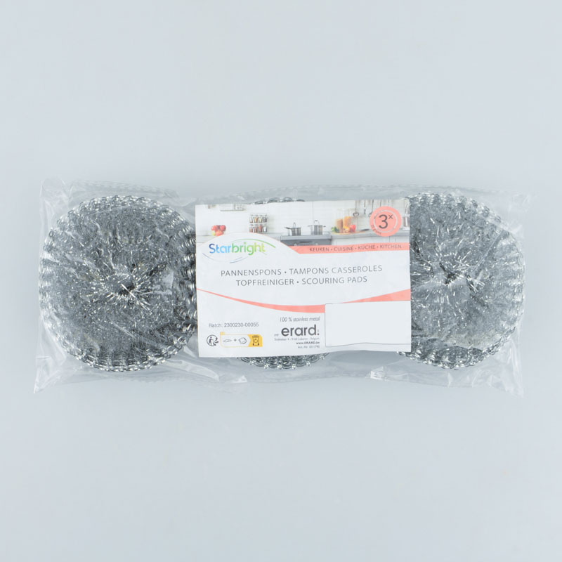 Lot de 3 éponges tampons casseroles