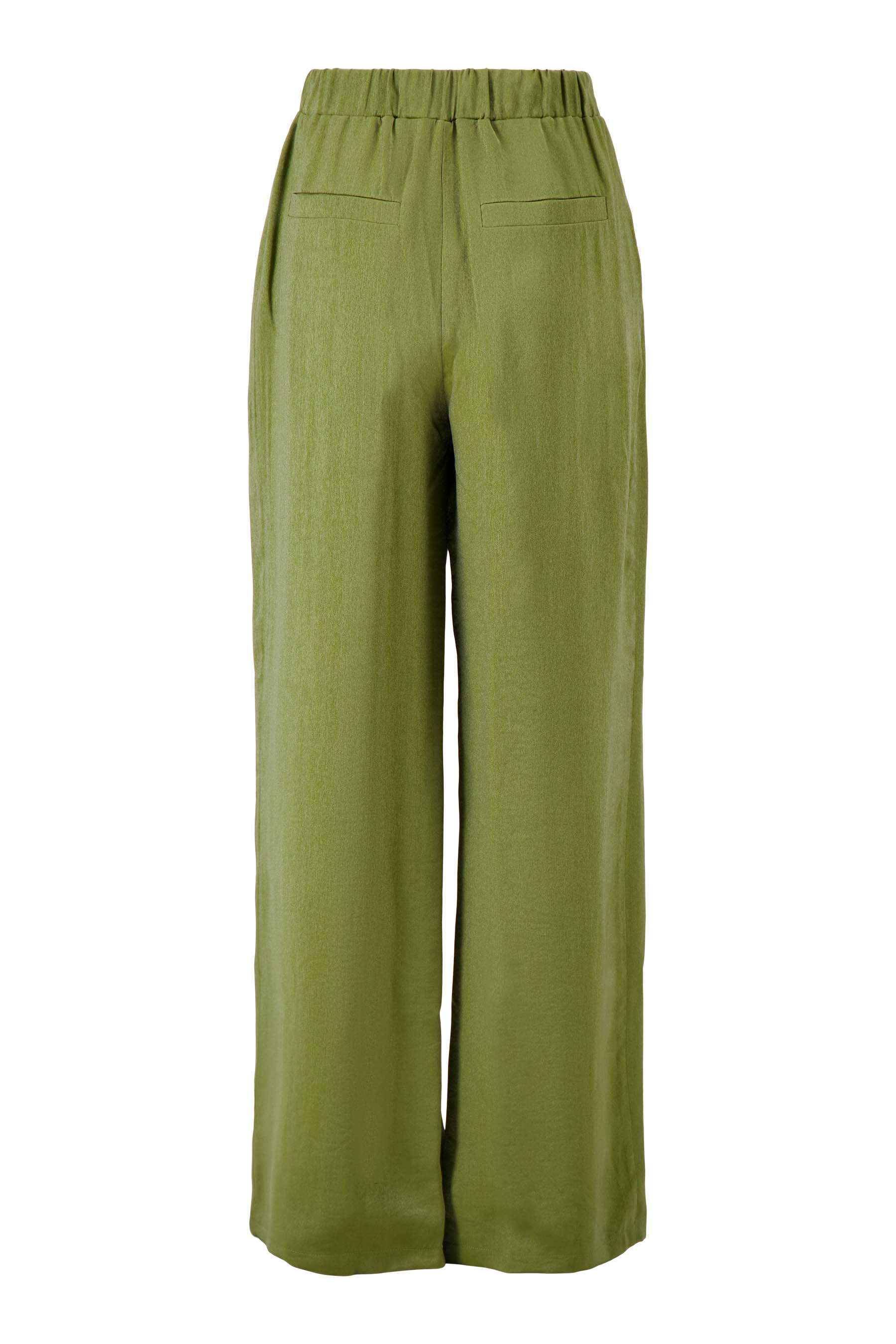 wijde satijnen broek