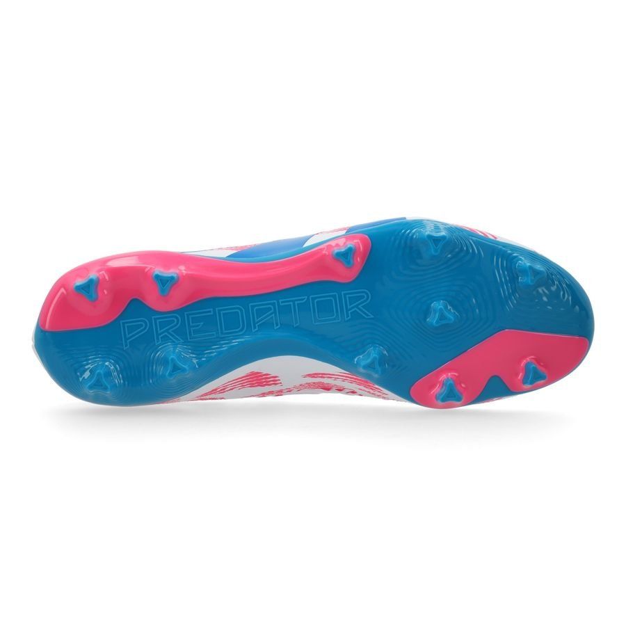 adidas Predator League Laceless FG Reemergence - Blanc/Bleu/Rose