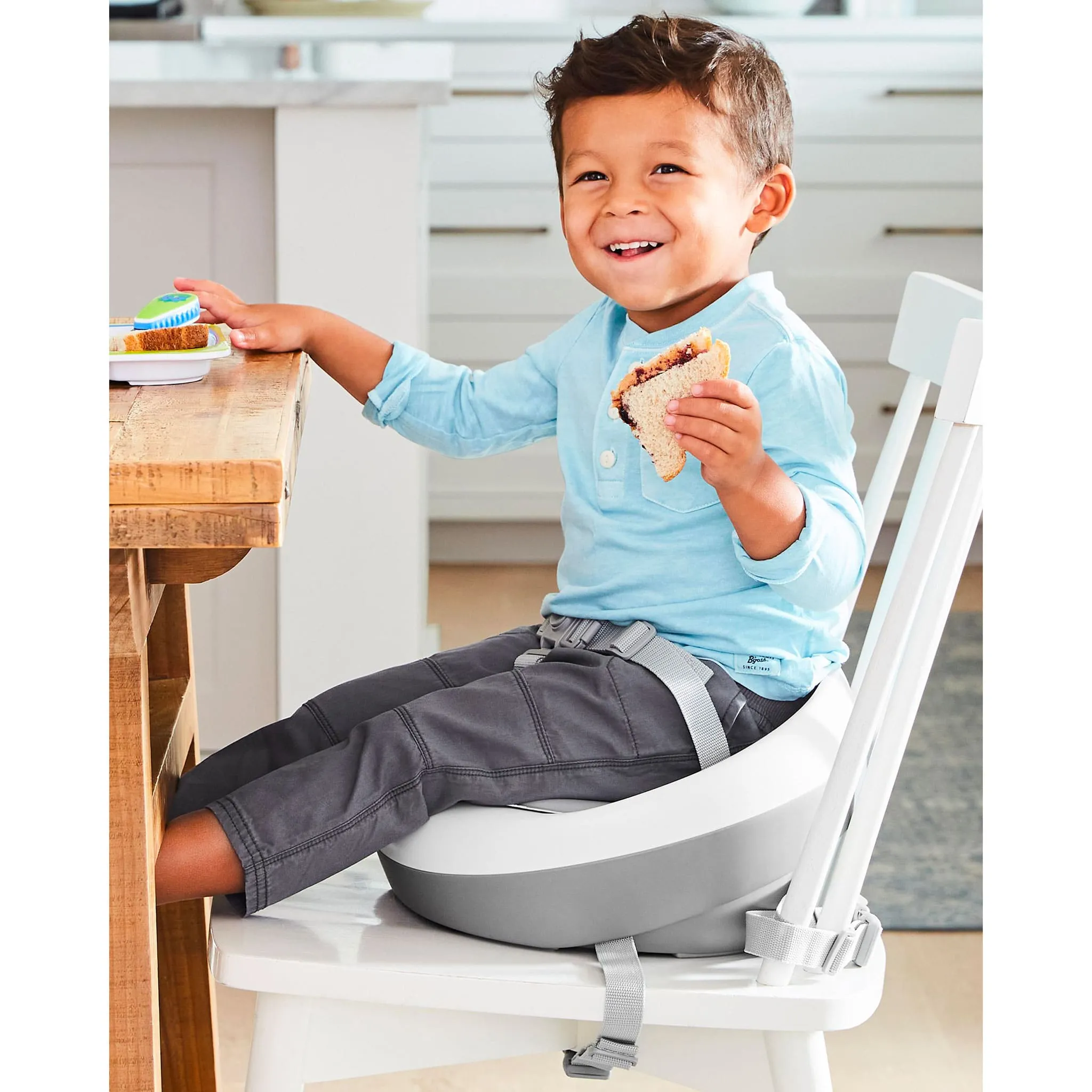 Skip Hop Siège de Table Rehausseur Sleek - Gris  Blanc