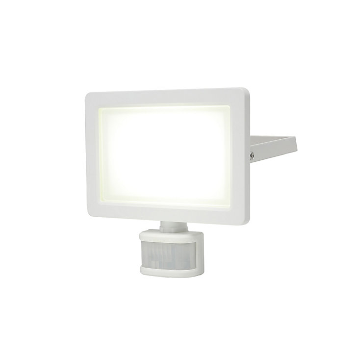 Projecteur LED à détection Lucan 3000lm 30W IP65 GoodHome blanc