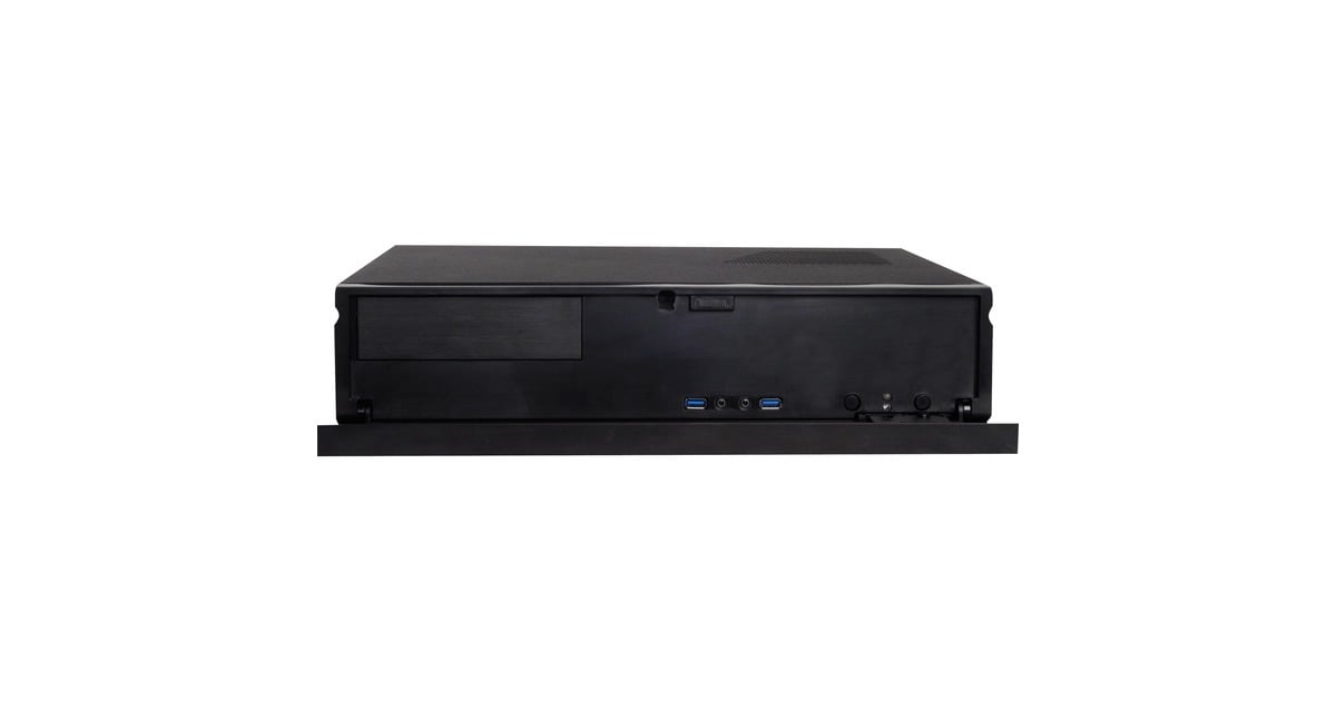 SilverStoneML04B HTPC behuizing  (Zwart | 2x USB-A)