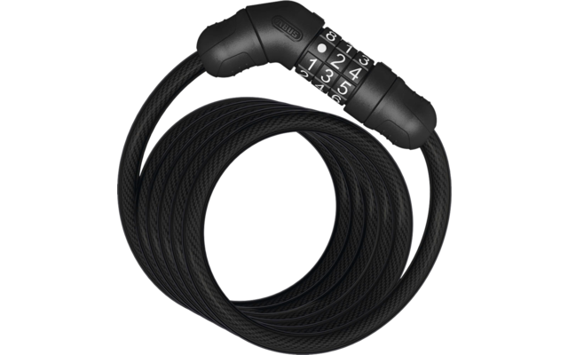 Abus 4508C/150 black Spiralkabelschloss 150 cm