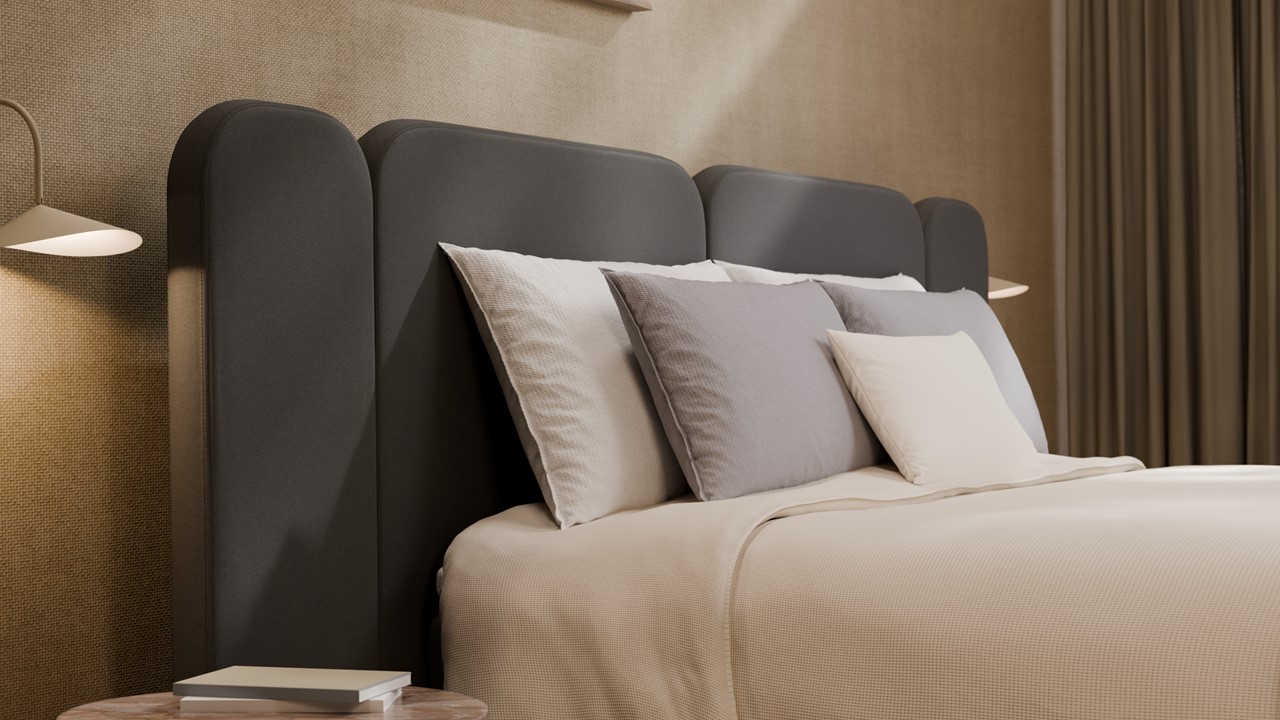 Elektrische boxspring Ridge - Warm wool anthracite