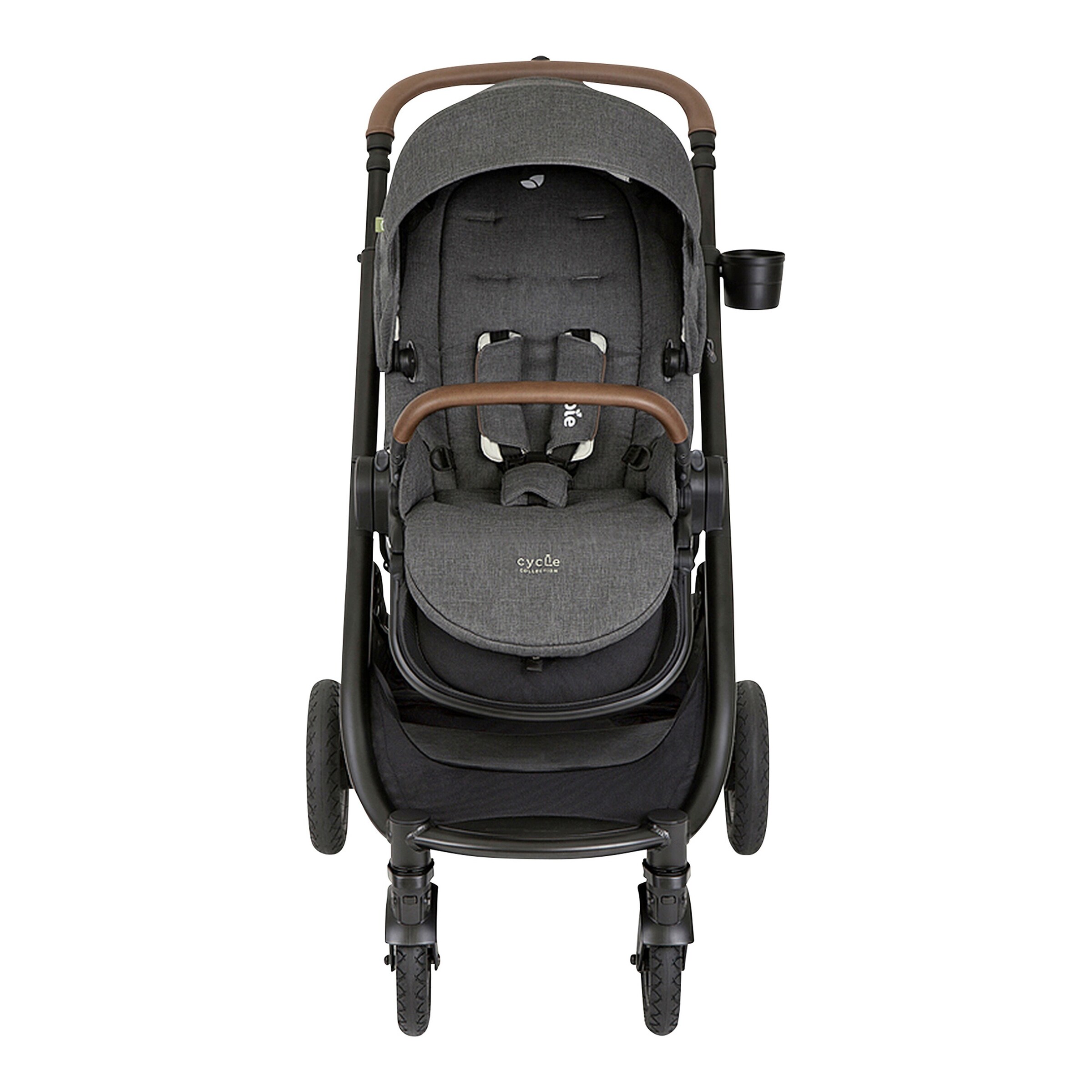 Joie Kombikinderwagen Versatrax Trio-Set inkl. Babyschale i-Snug 2 i-Size shell grey