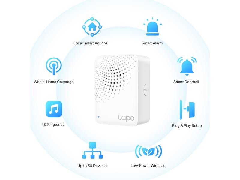 TP-Link Smart Hub mit Klingelton Tapo H100 Tapo Smart IoT Hub mit Klingelton