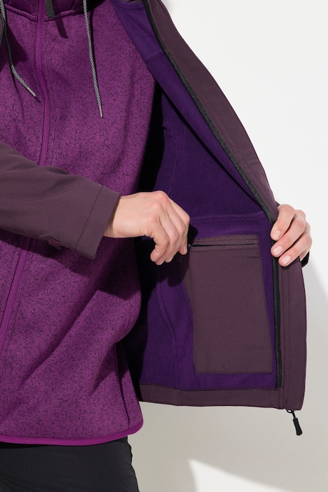 HYPRAR Softshelljacke, wasserabweisend, Stretch, Reflektor