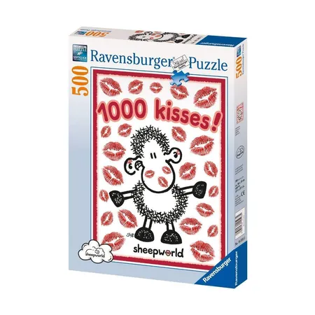 Ravensburger Puzzle 1000 Kisses Sheepworld, 500 Teile