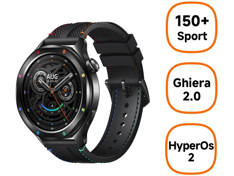 Xiaomi Smartwatch S4 Rainbow Smartwatch mit drehbarer Krone und AMOLED-Display