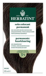 Herbatint Permanente Haarkleuring Donker-Kastanje 3N 170ML