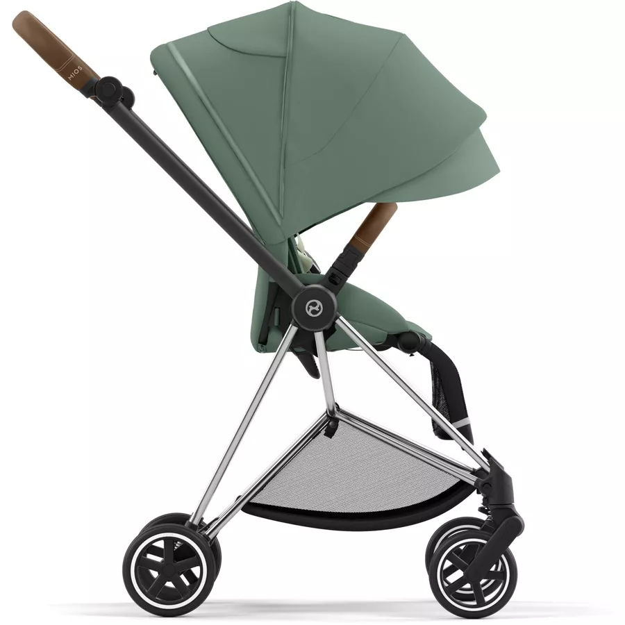 cybex PLATINUM Kombikinderwagen New Mios Chrome Brown Leaf Green