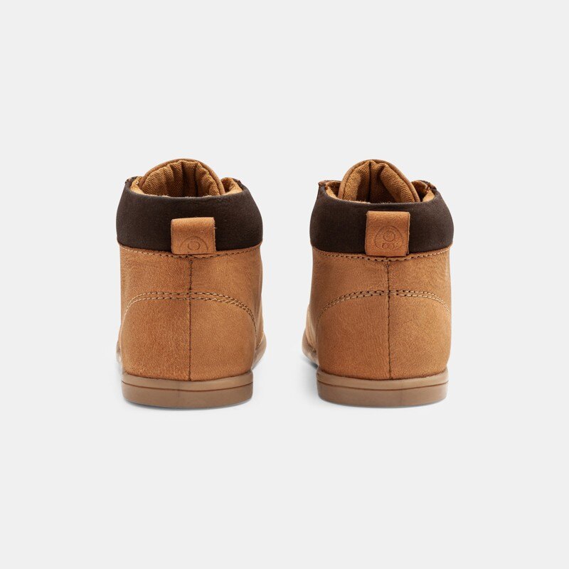 Bottillons premiers pas cuir beige bébé garçon Beige