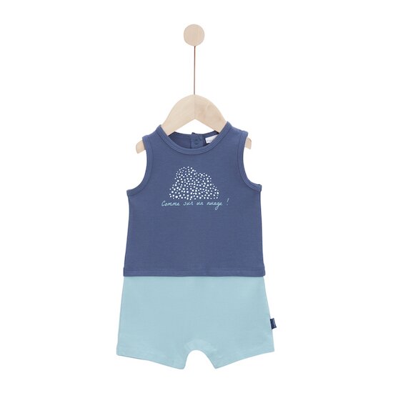 Mon Petit Nuage Combicourt   Bleu infinity        de               P'tit bisou
