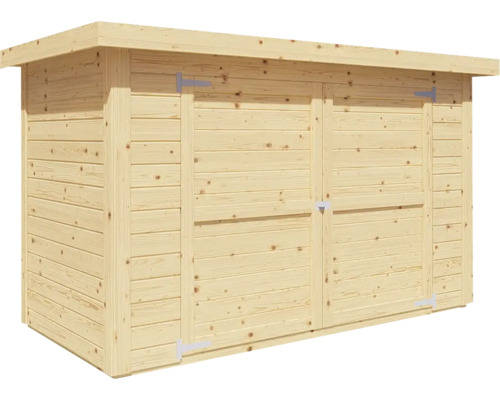 Fietsgarage/wandkast Velo met vloer 206 x 102 cm naturel