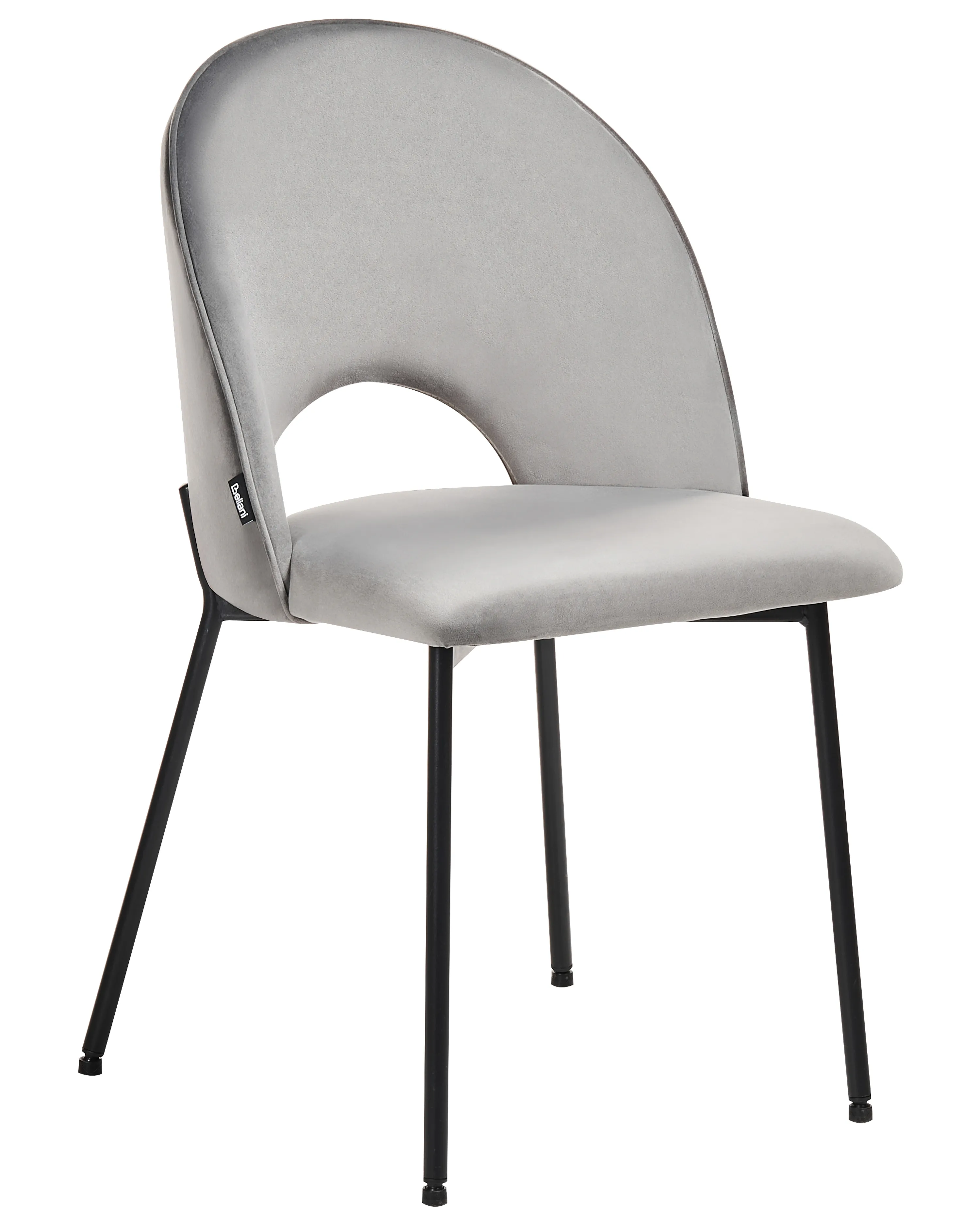 Set van 2 eetkamerstoelen COVELO Fluweel Grijs