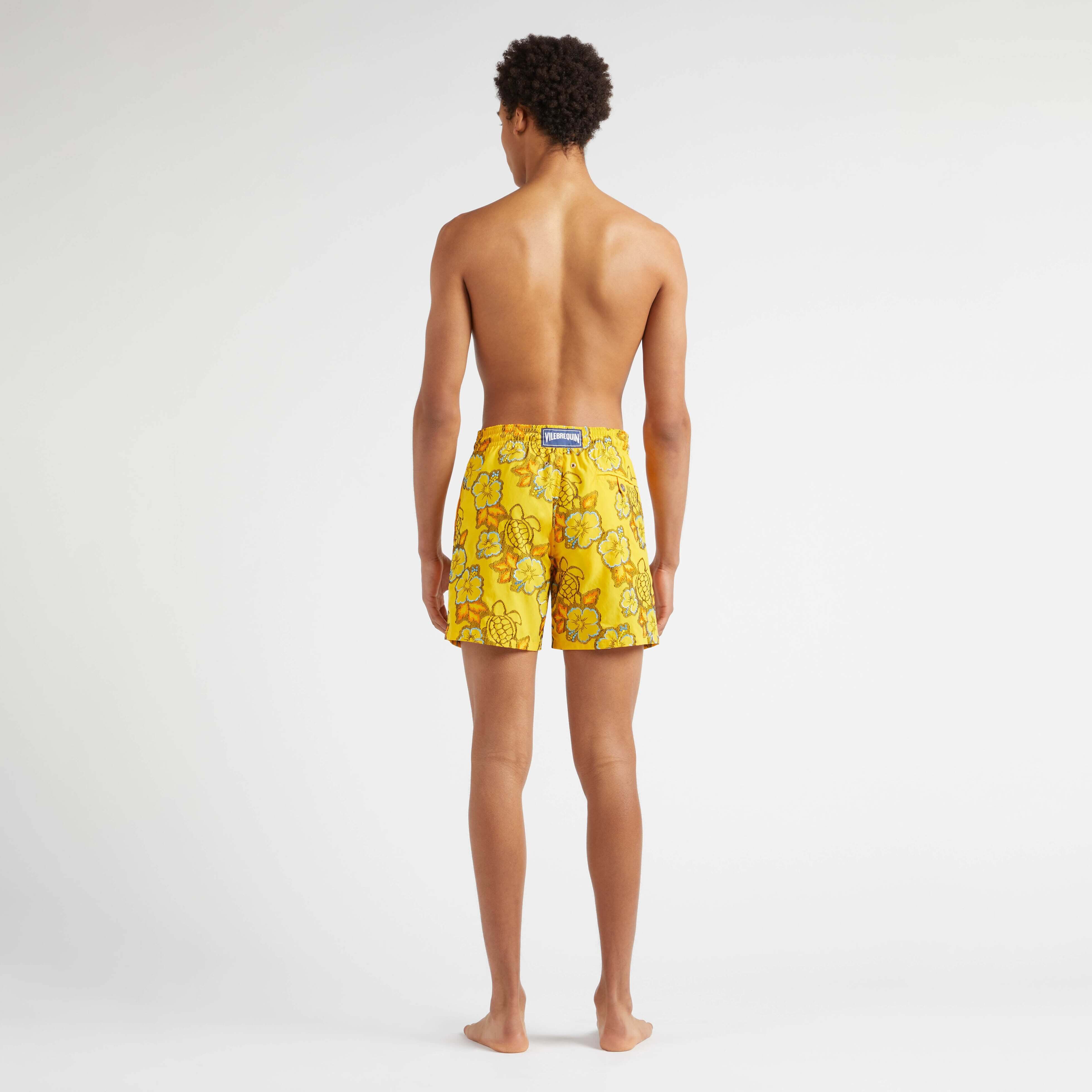 Maillot de Bain Homme Brodé Hibiscus - Edition Limitée