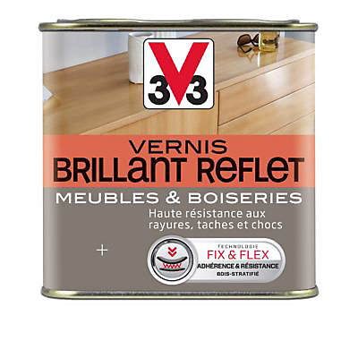 Vernis meubles et boiseries V33 incolore brillant 1L