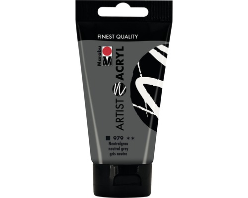 Marabu Artist Acrylverf 979 Neutraal Grijs 75 ml