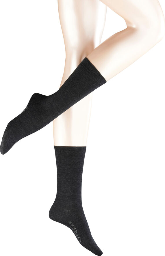 Falke Softmerino strømper Mørkegrå