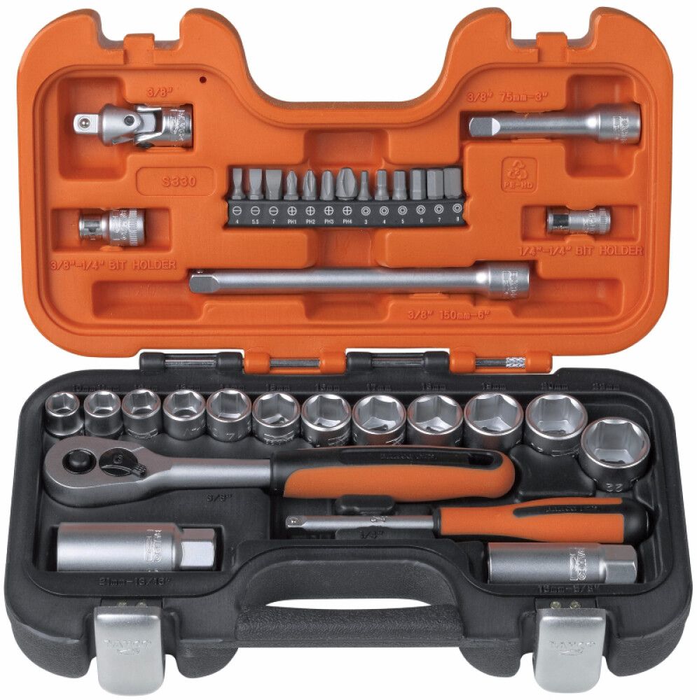 PIPENØKKELSETT BAHCO S330 1/4