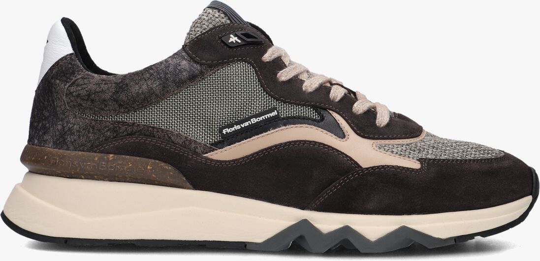 grijze floris van bommel lage sneakers sfm-10178 de zager