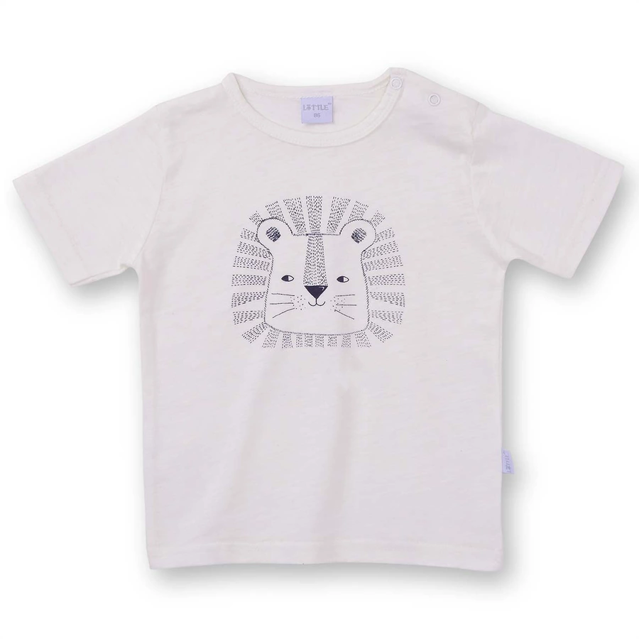 LITTLE T-Shirt Savannah Doppelpack sandoffwhite